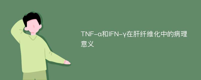 TNF-α和IFN-γ在肝纤维化中的病理意义